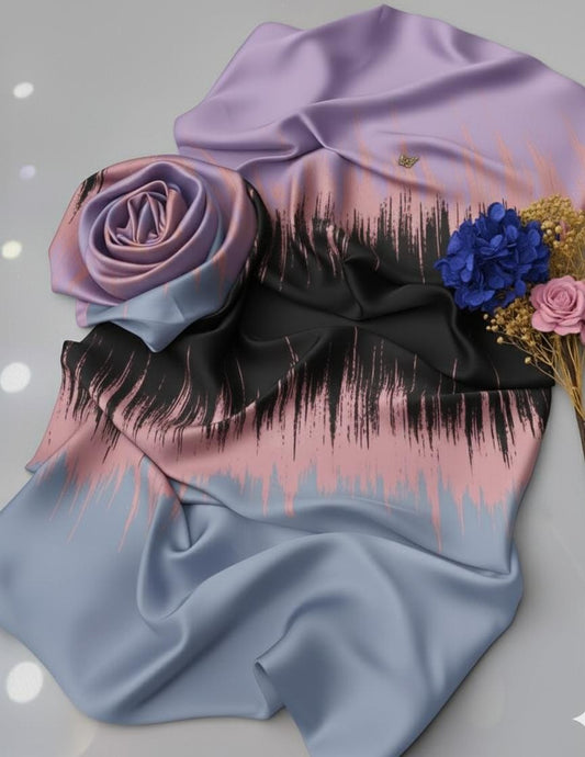 CHINA SILK PURPLE MULTI