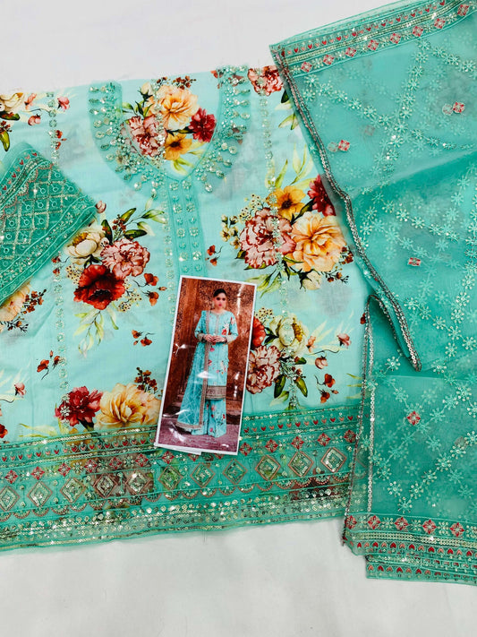 IZNIK SEA GREEN LUXURY LAWN