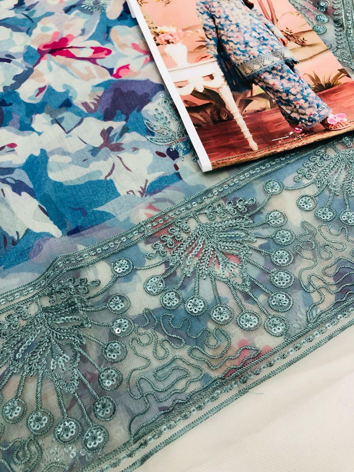 AFROZE FREOZI DIGITAL LAWN - SR FABRICS