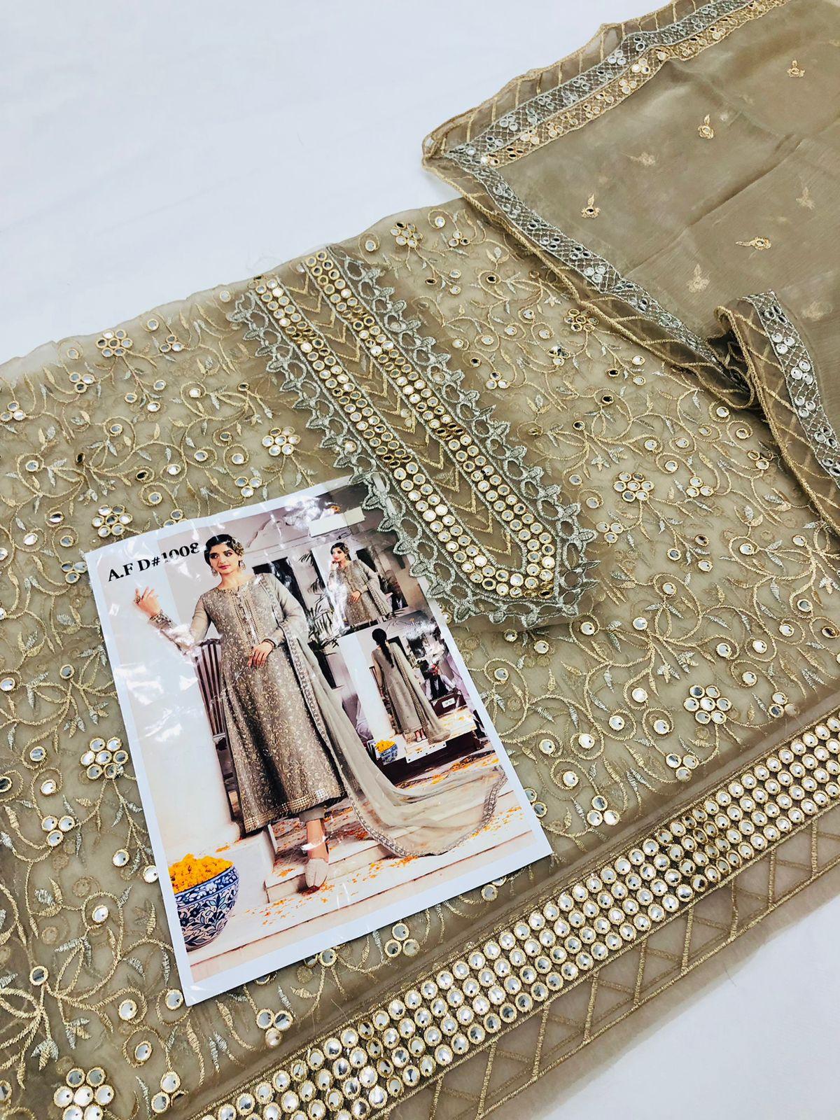 AJ BEIGE SHAFOON - SR FABRICS