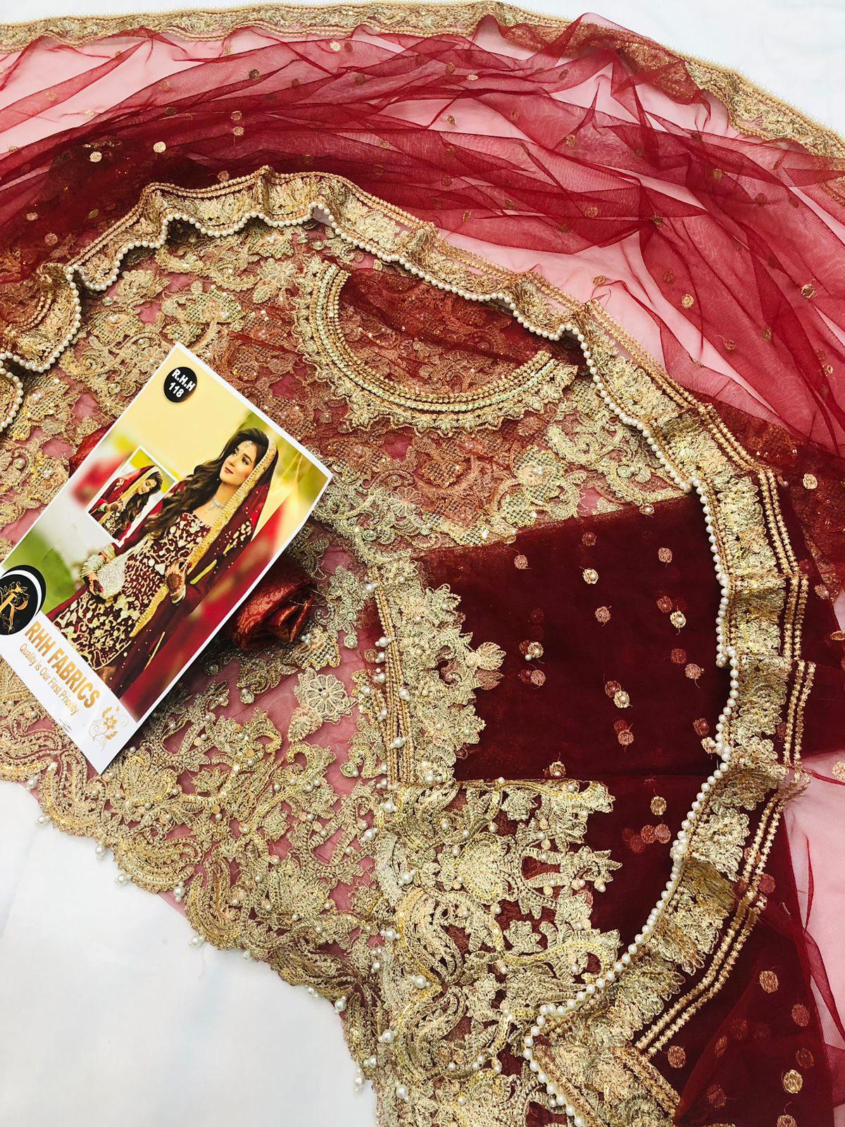 ARIF RIAZ MAHROON SHALWAR KAMEEZ - SR FABRICS