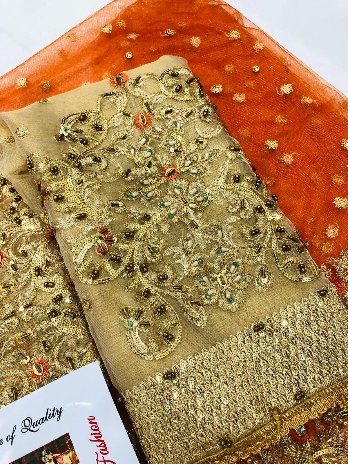 AYESHA ORANGE - SR FABRICS