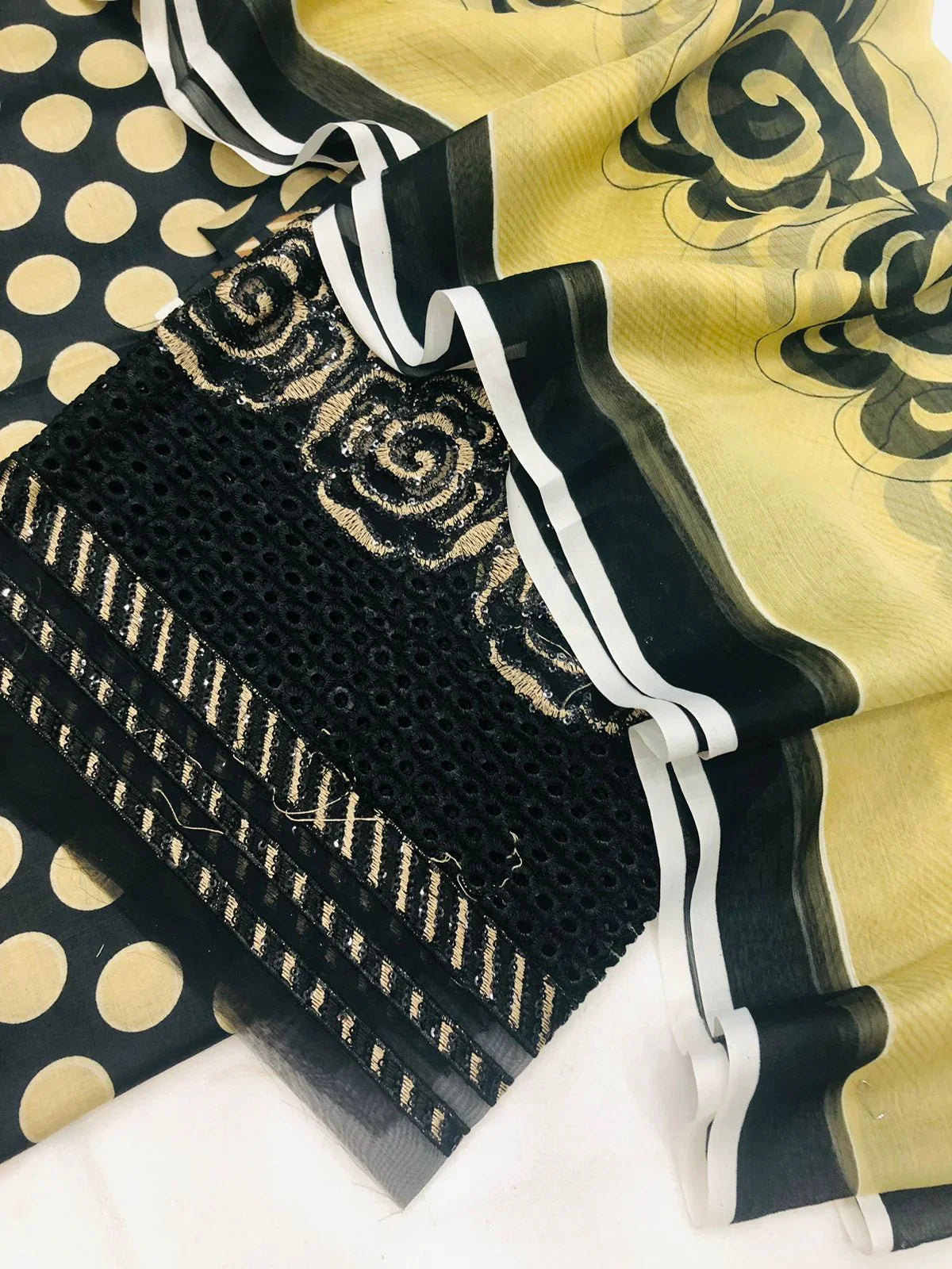 BAROQUE BLACK SKIN DIGITAL LAWN - SR FABRICS