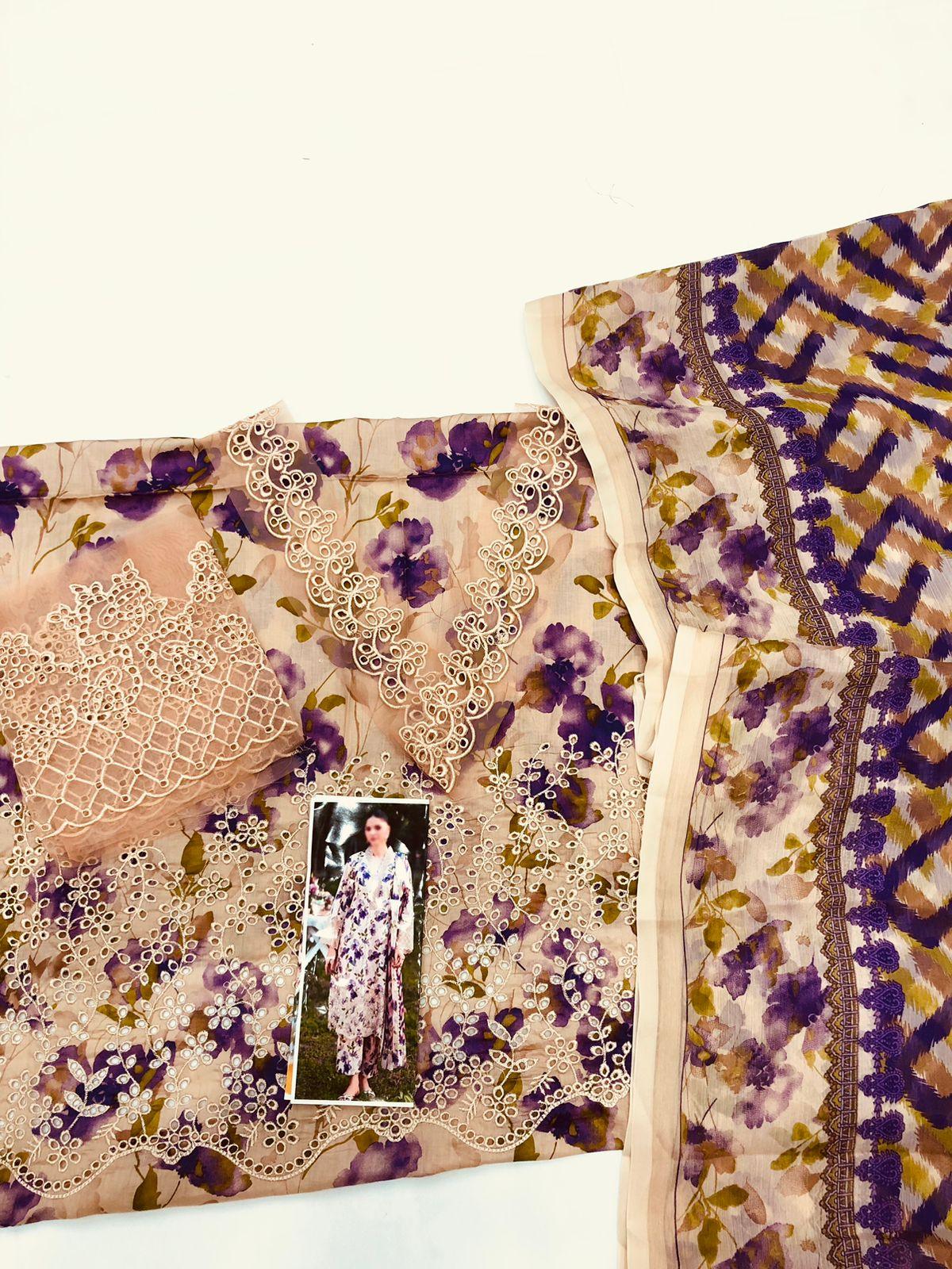 BAROQUE FLORAL CHICKEN KARI LAWN - SR FABRICS