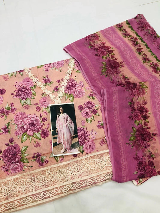 BAROQUE T - PINK LAWN - SR FABRICS