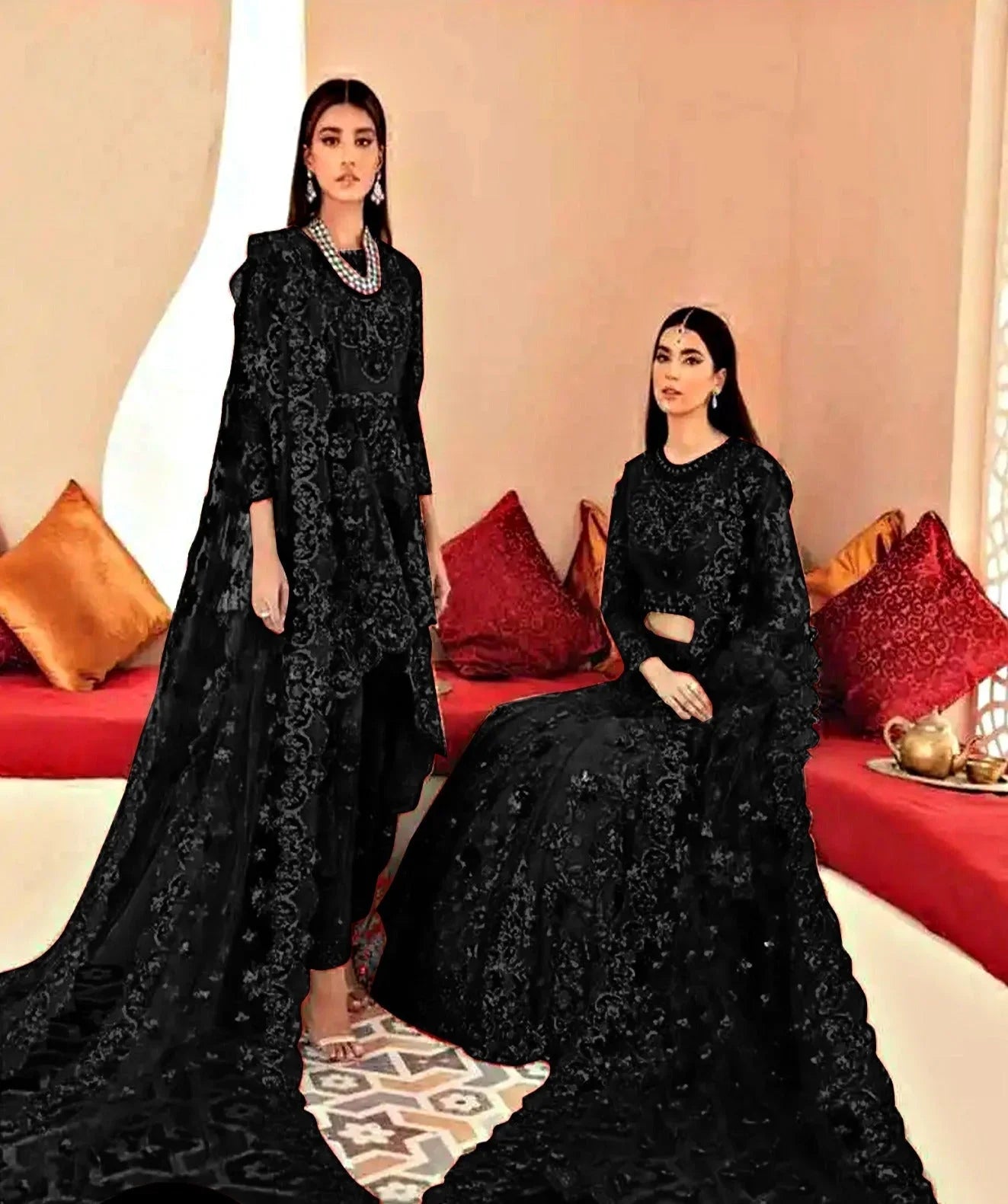 BLACK BEAUTY NET MAKSI - SR FABRICS