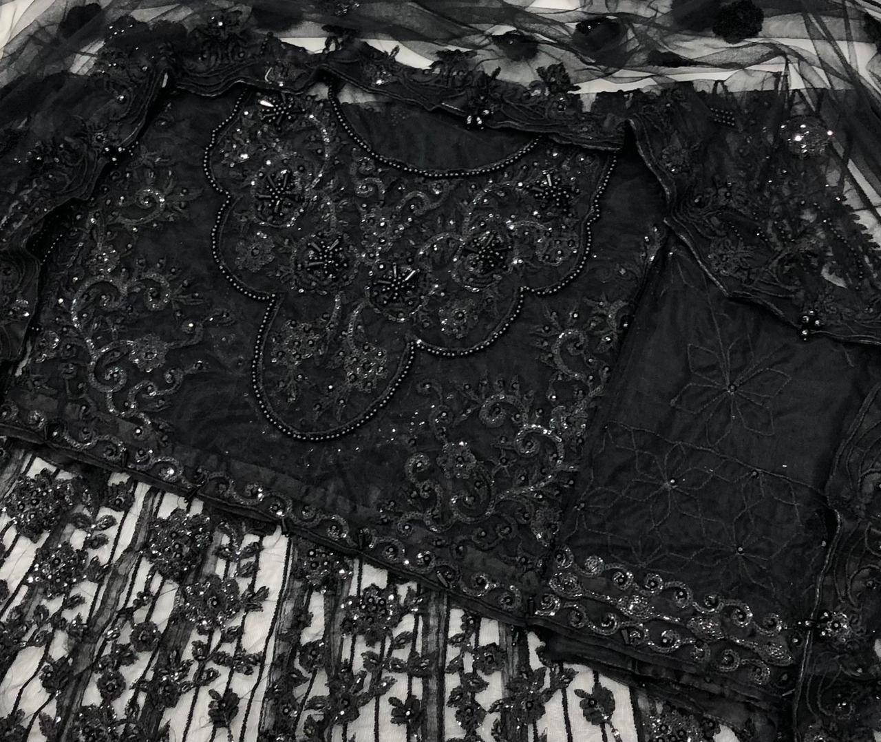 BLACK BEAUTY NET MAKSI - SR FABRICS
