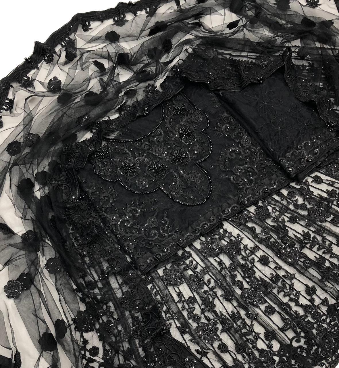 BLACK BEAUTY NET MAKSI - SR FABRICS
