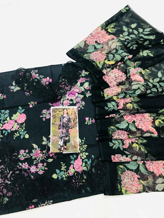 BLACK BLASTER LAWN - SR FABRICS