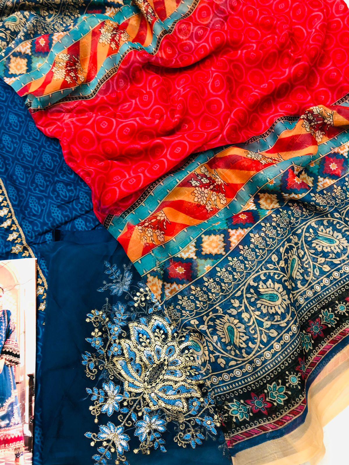 BLUE MB LAWN - SR FABRICS