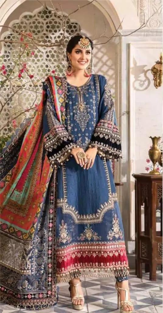 BLUE MB LAWN - SR FABRICS