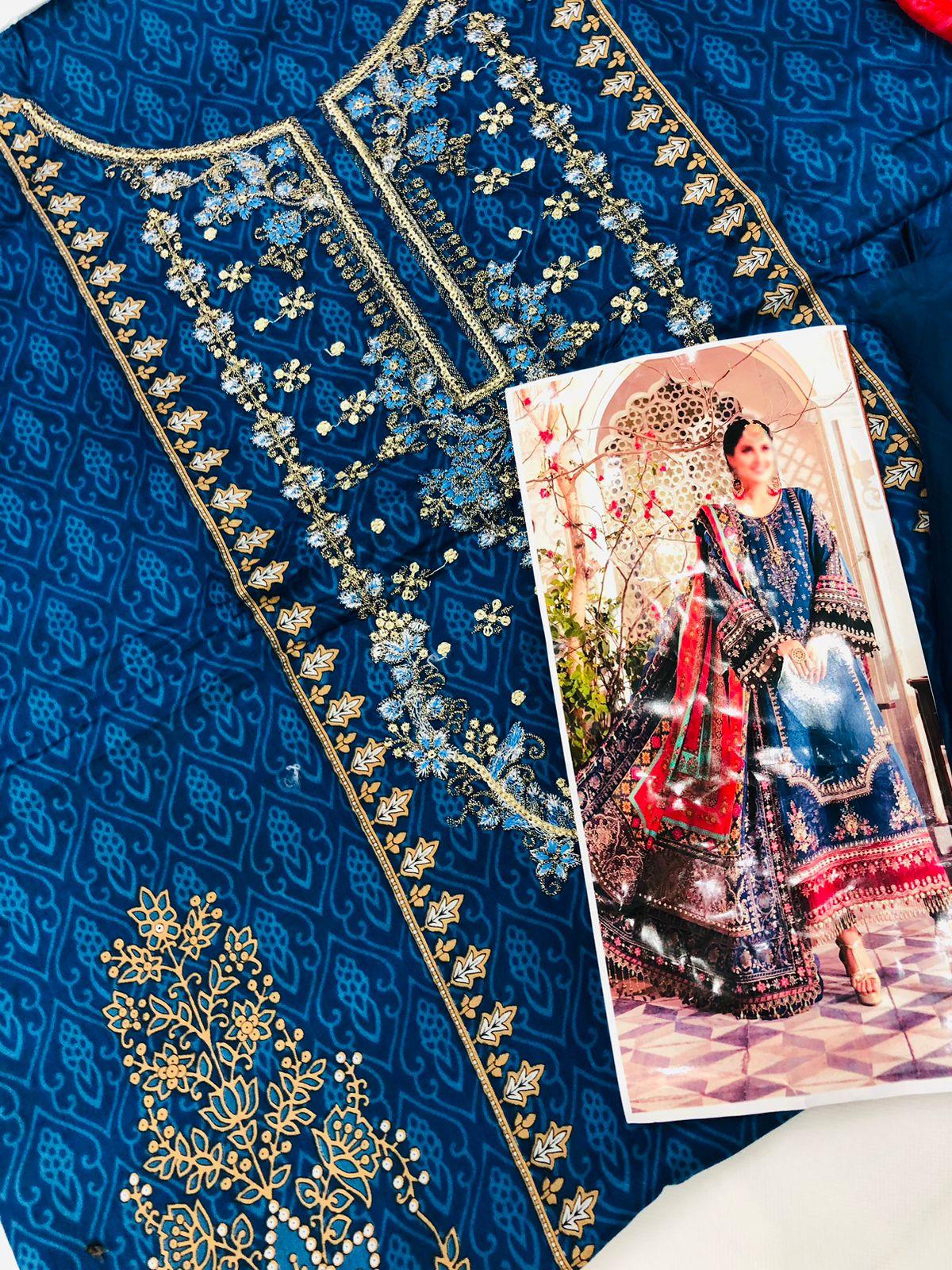 BLUE MB LAWN - SR FABRICS