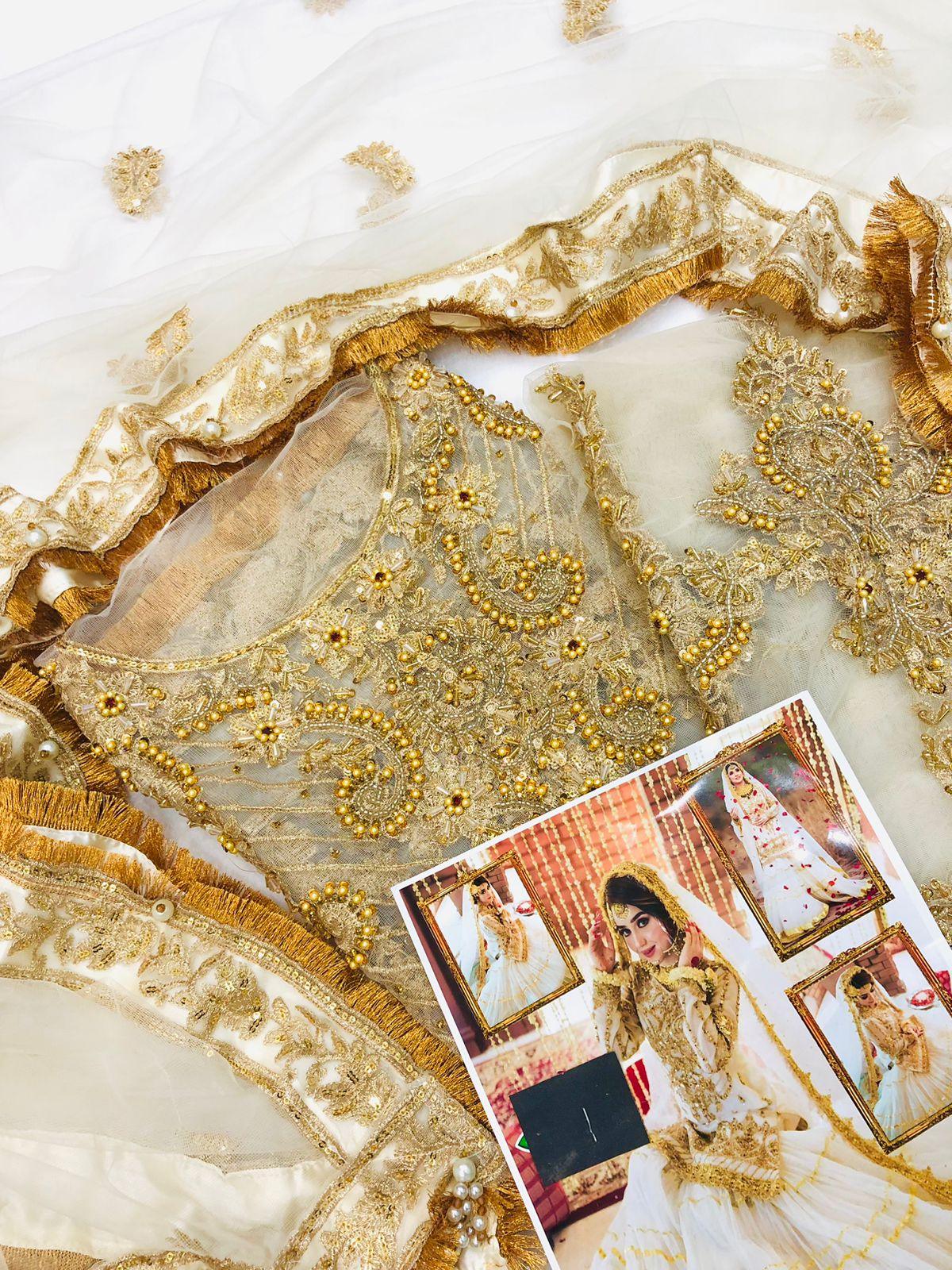 BRIDAL OFF WHITE GARARA - SR FABRICS