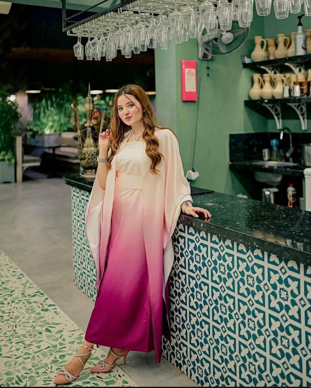 TIE N DIE RABEECA PINK SILK