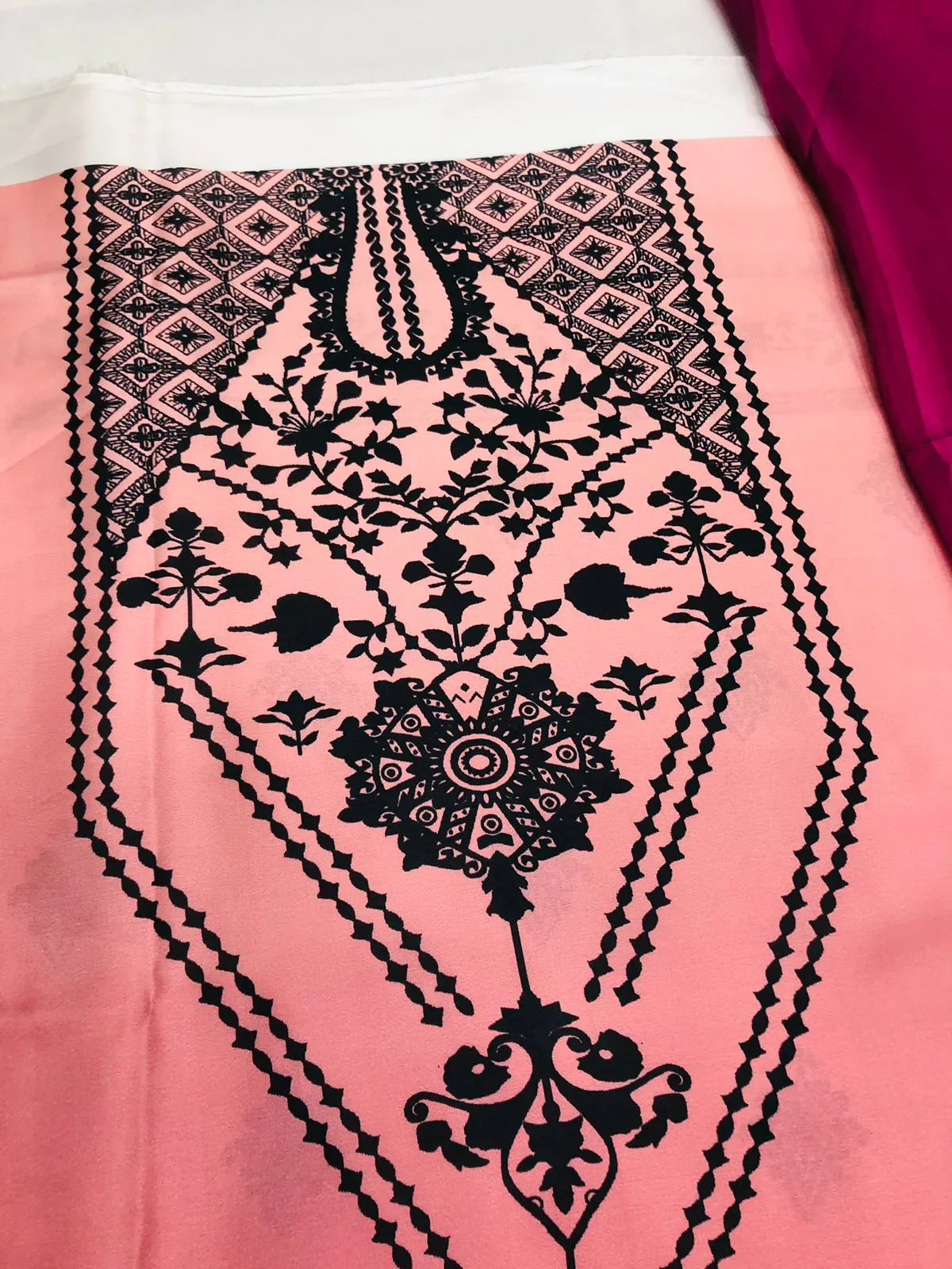 CHINA SILK PINK DRESS - SR FABRICS