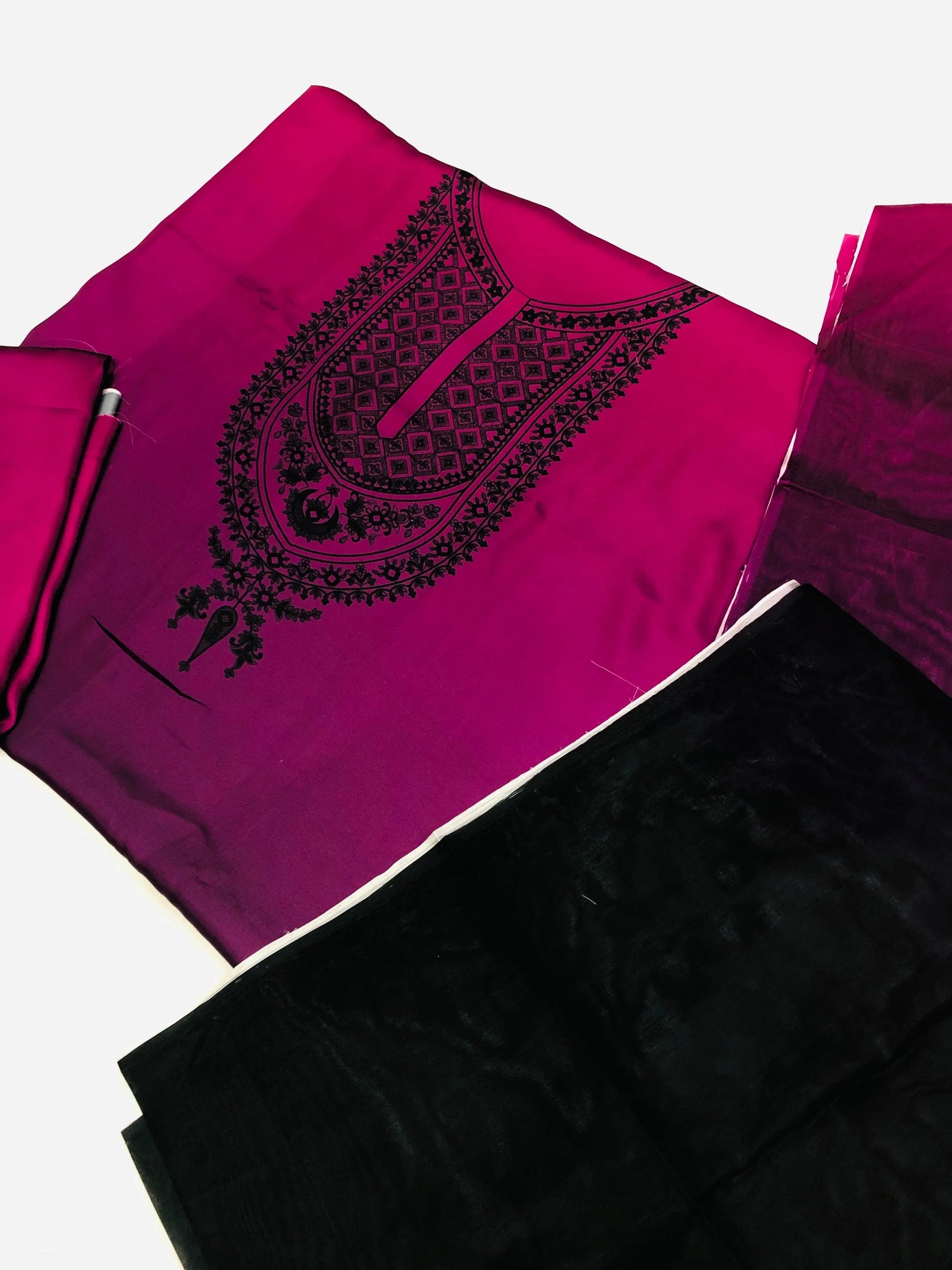CHINA SILK PURPLE DRESS - SR FABRICS