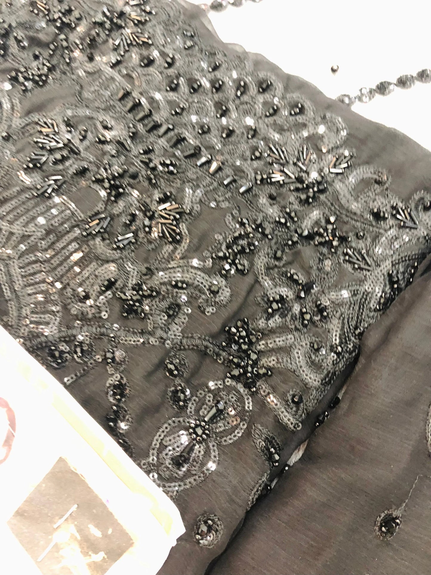 EMAAN BLACK CHIFFON - SR FABRICS