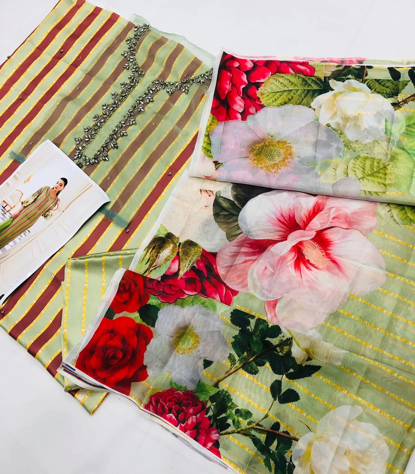LULUSAR SILK OLIVE 3PC - SR FABRICS