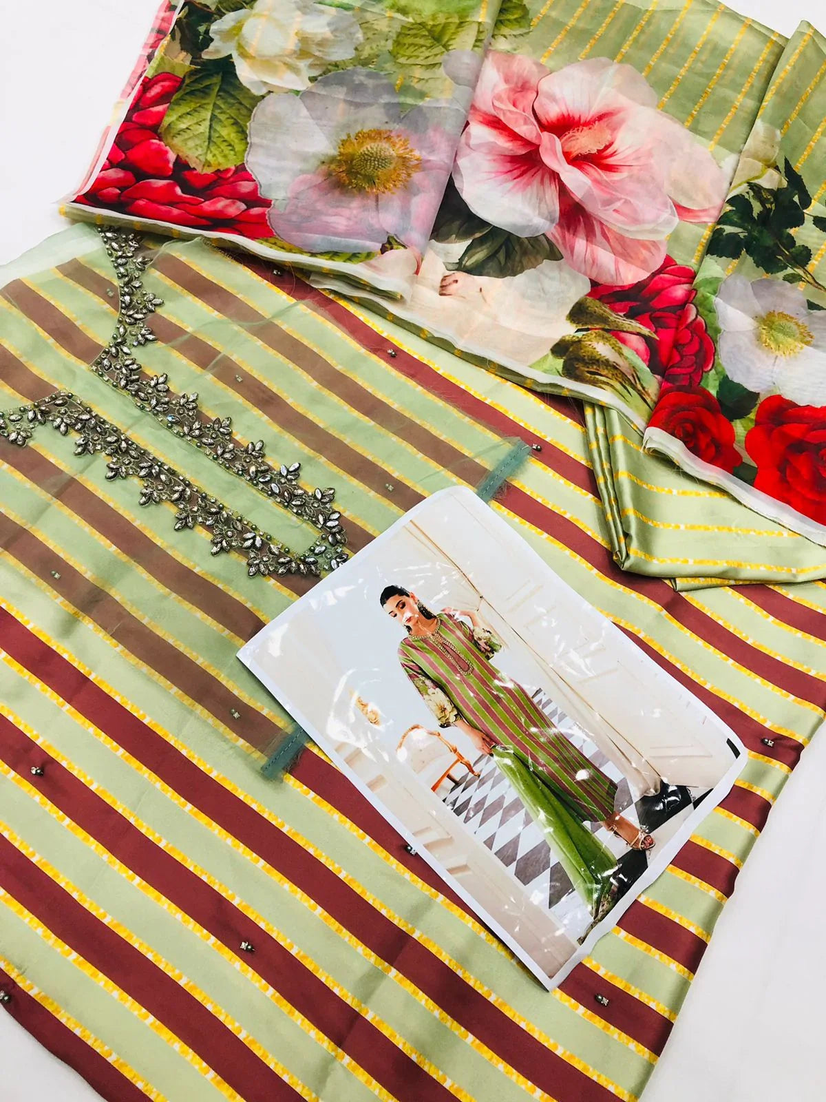LULUSAR SILK OLIVE 3PC - SR FABRICS