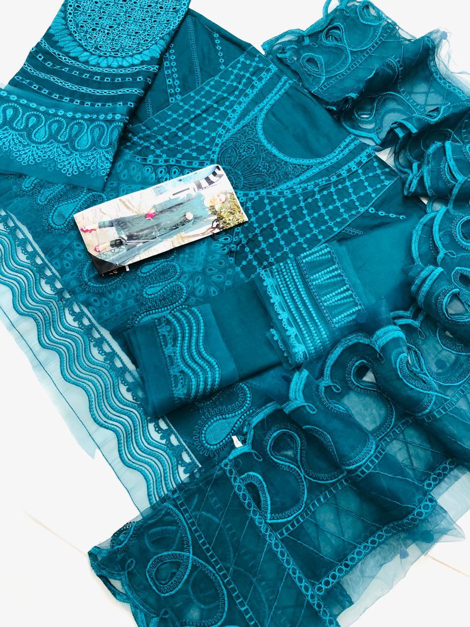 MARIA B LUXURY CHICKEN KARI - SR FABRICS