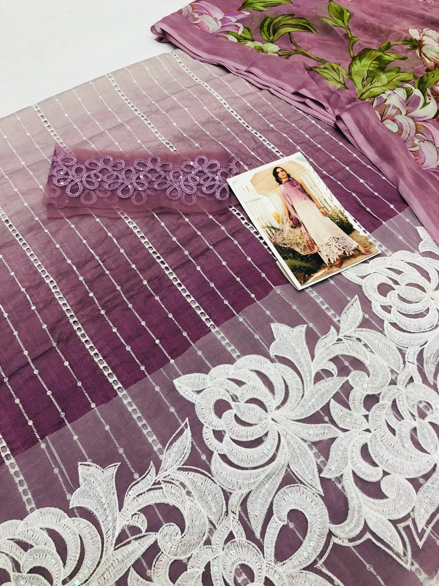 MB 2 TONE LILAC CHICKEN KARI - SR FABRICS