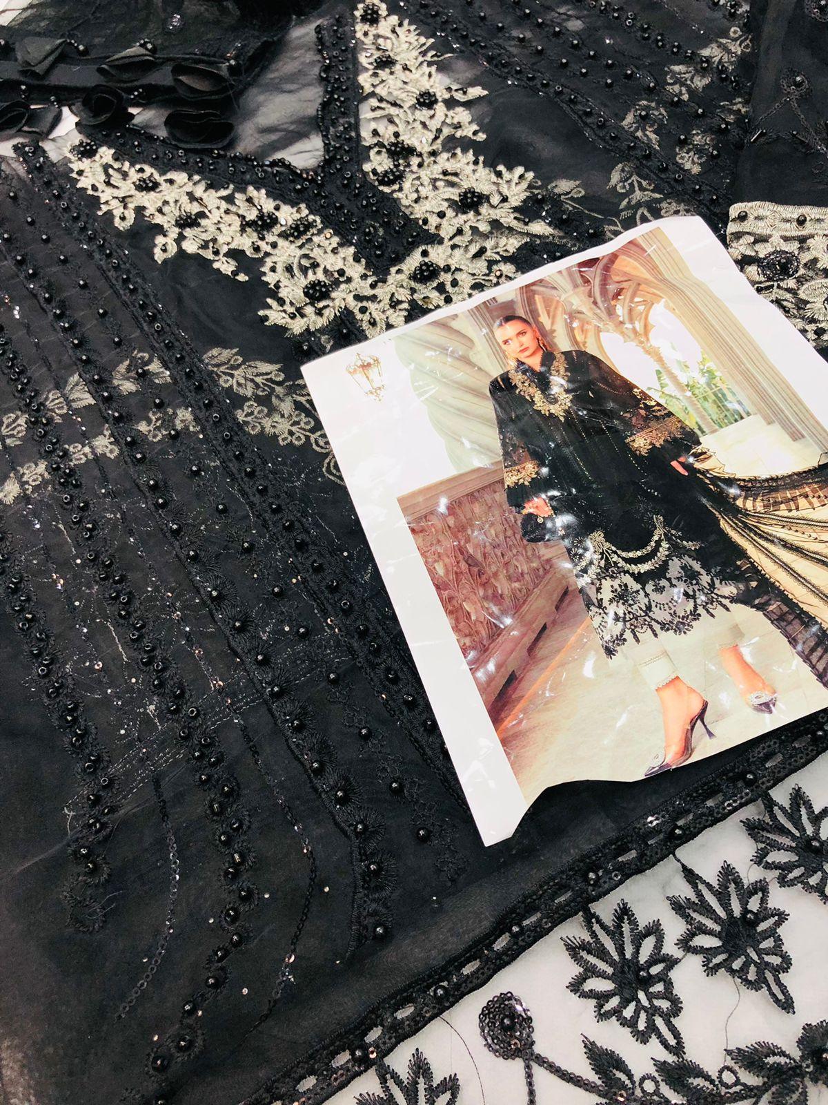 MB BLACK AURGANZA - SR FABRICS