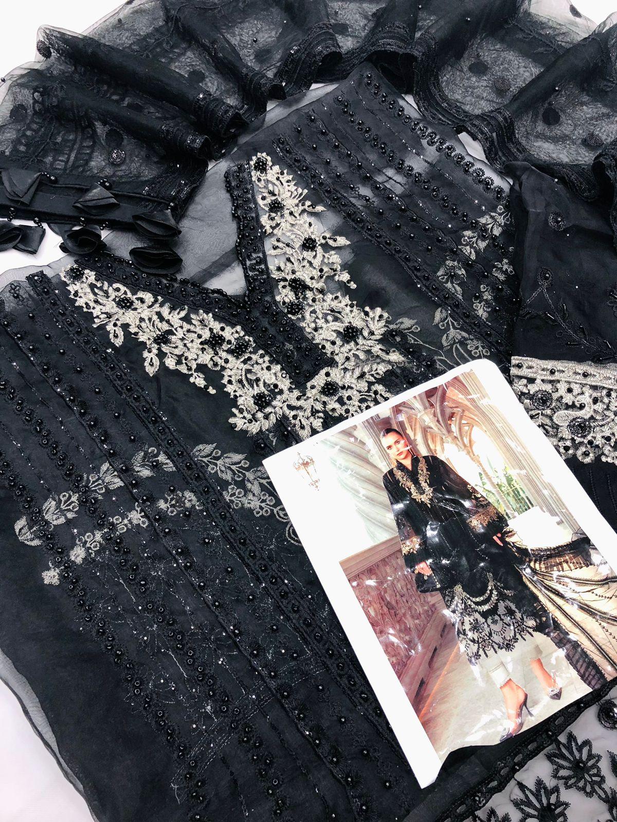 MB BLACK AURGANZA - SR FABRICS