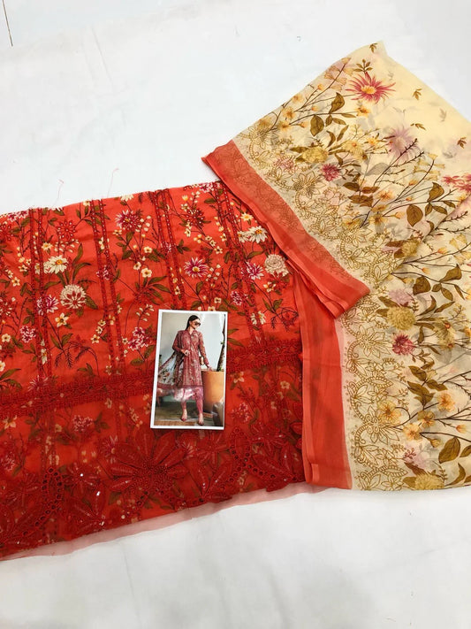 MB COPPER CHICKEN KARI LAWN - SR FABRICS