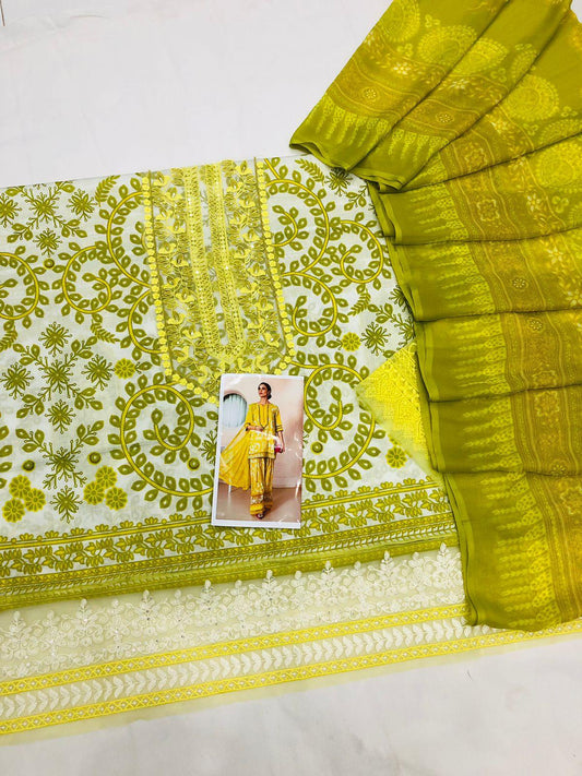 MB G - YELLOW SNAKE LAWN - SR FABRICS