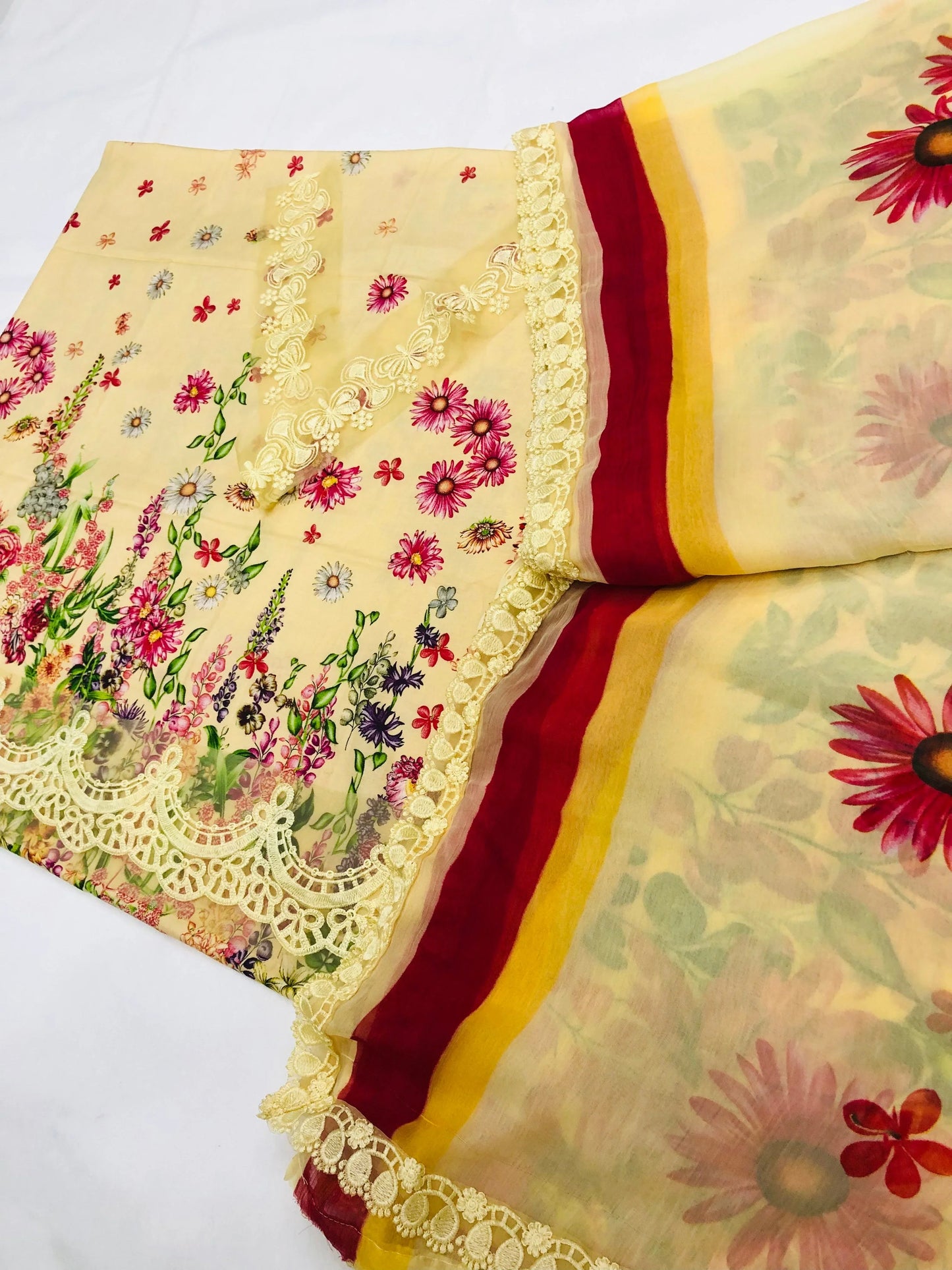MB LEMON CHAAT LAWN - SR FABRICS