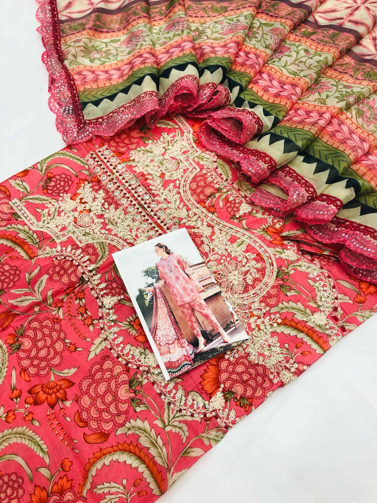 MB MELON NE DIGITAL LAWN - SR FABRICS