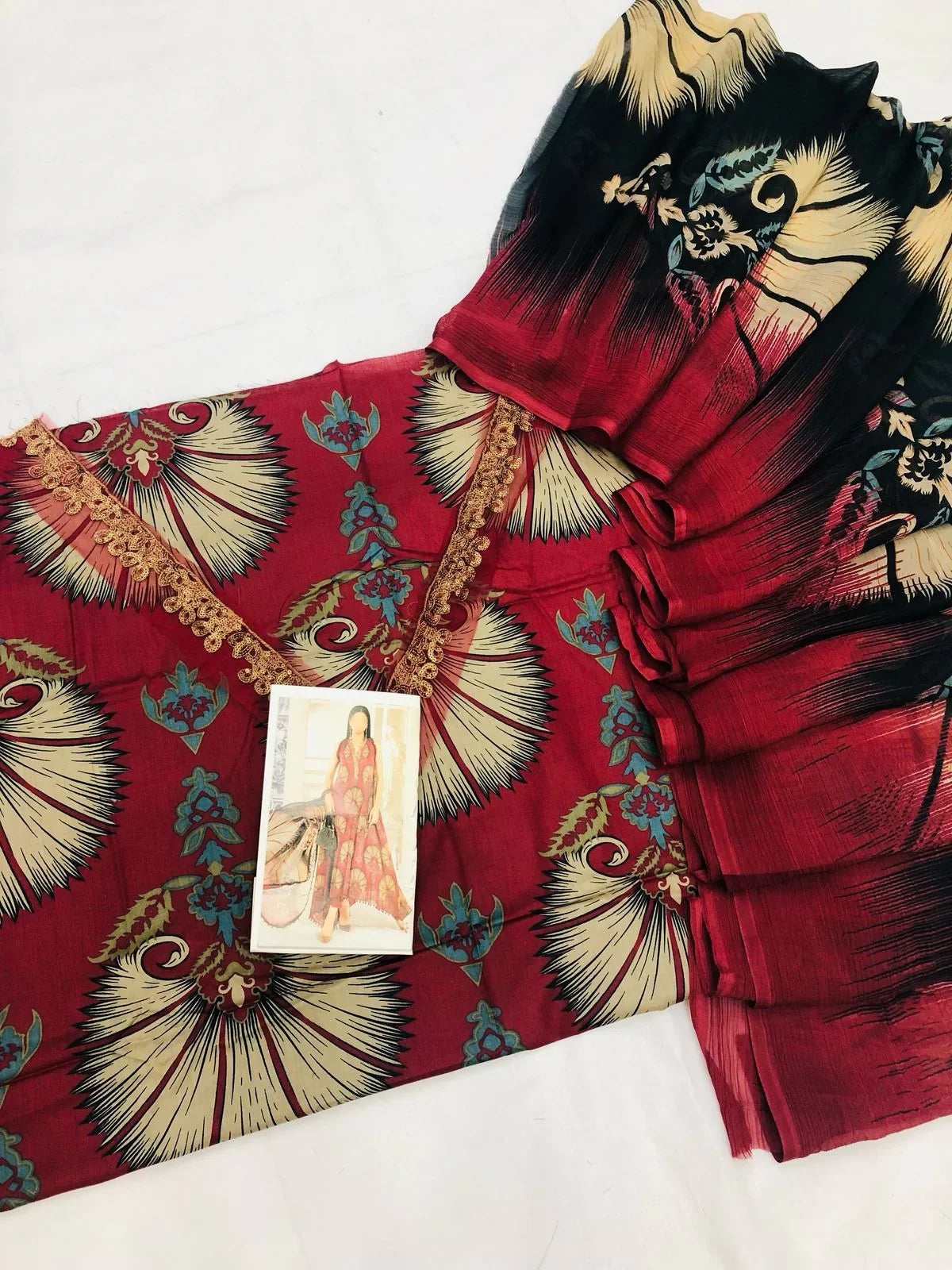 MB SKIN WINE DIGITAL LAWN - SR FABRICS