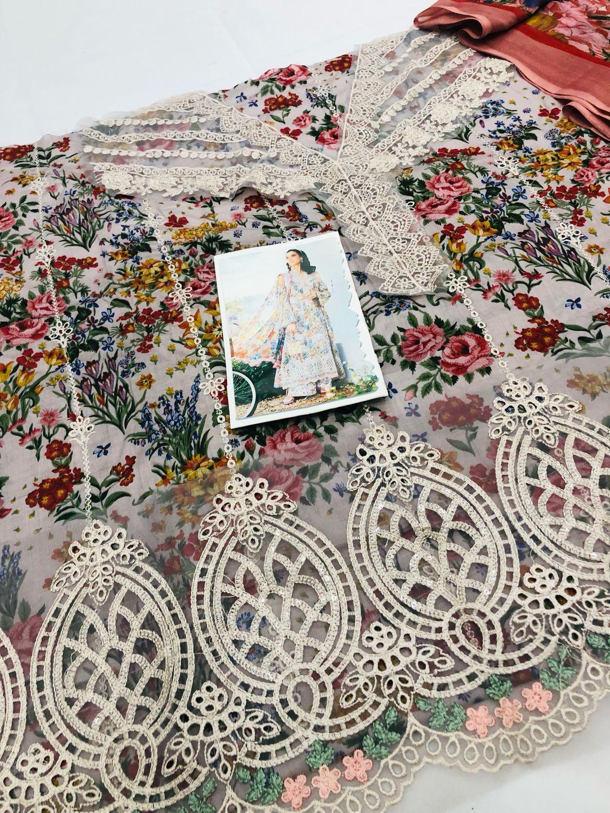 MB TEA PINK 7A LAWN - SR FABRICS