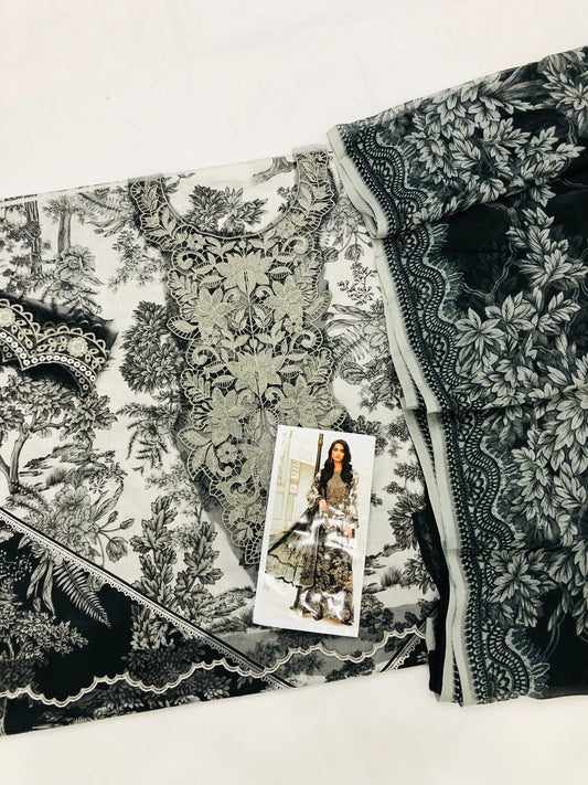 MB WHITE TREES LAWN - SR FABRICS