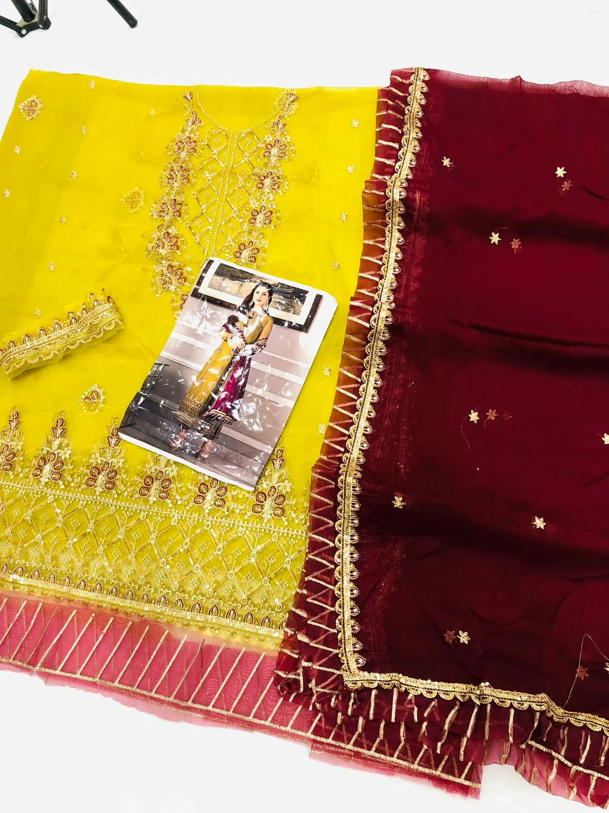 MEHNDI GREEN SHAFOON - SR FABRICS