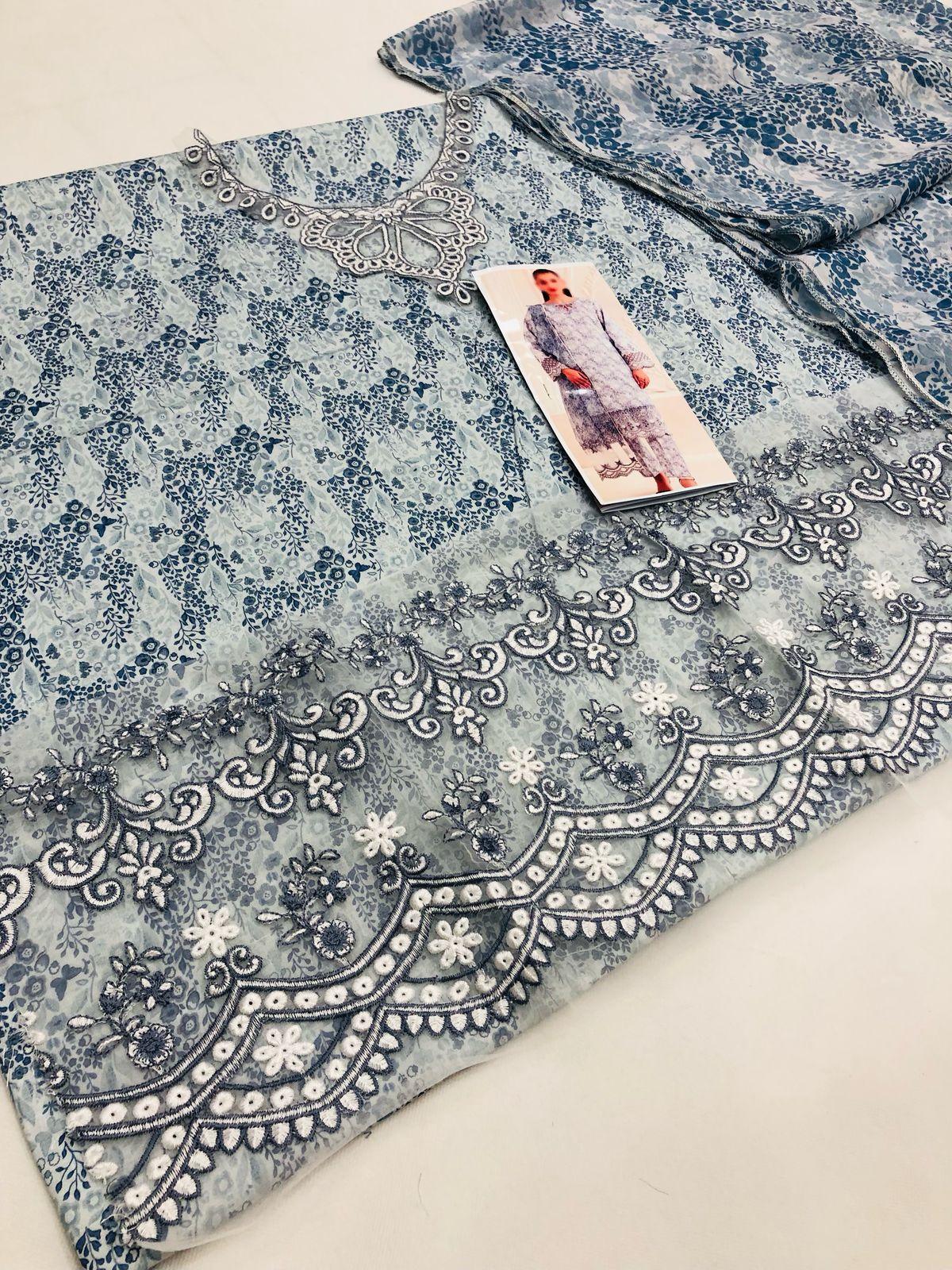 MOHAGNI CHUNRI LUXURY LAWN - SR FABRICS