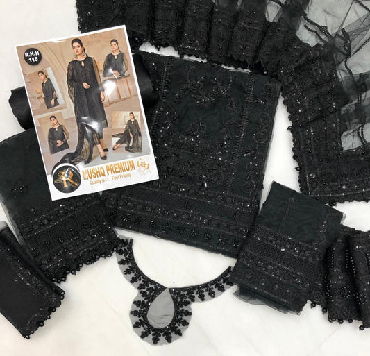 MUSHQ BLACK - SR FABRICS