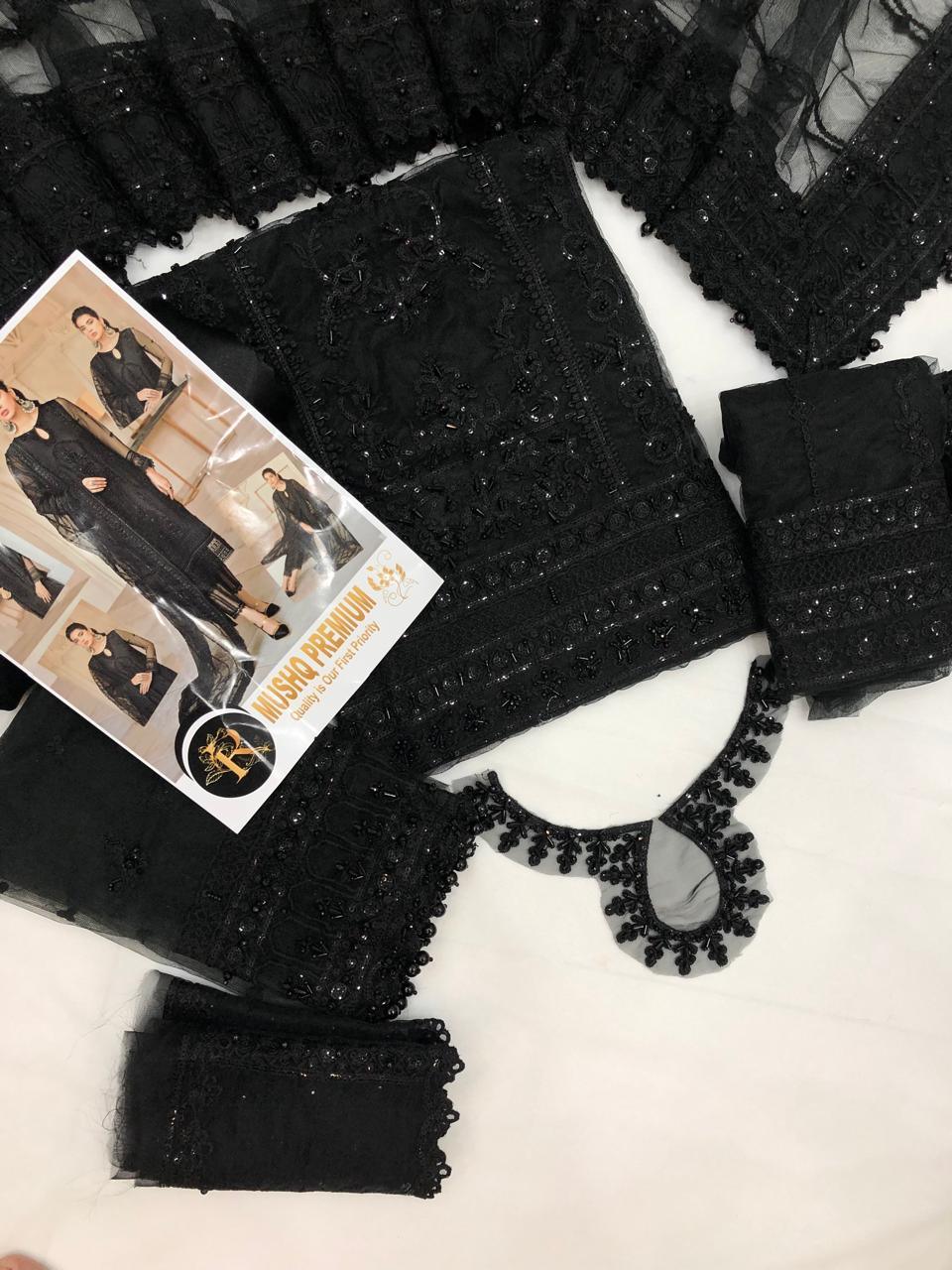 MUSHQ BLACK - SR FABRICS