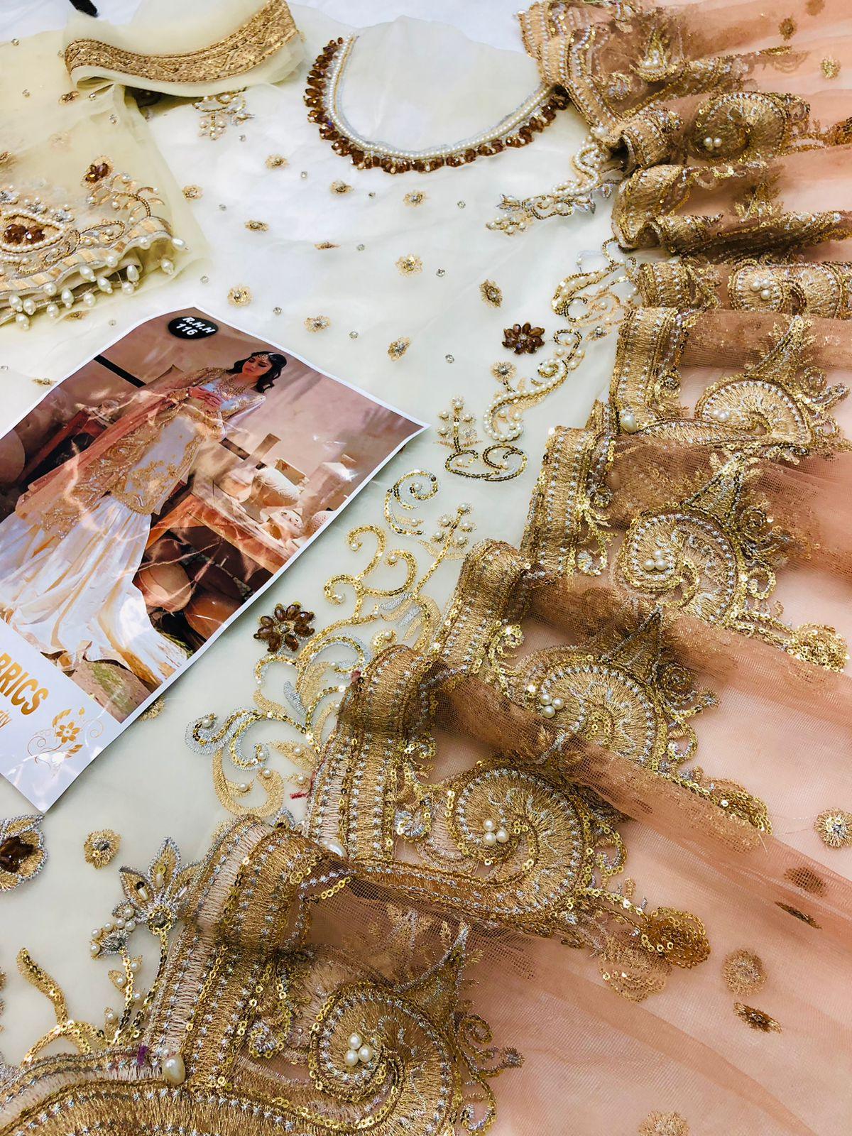 NAMEERA GARARA OFF WHITE - SR FABRICS