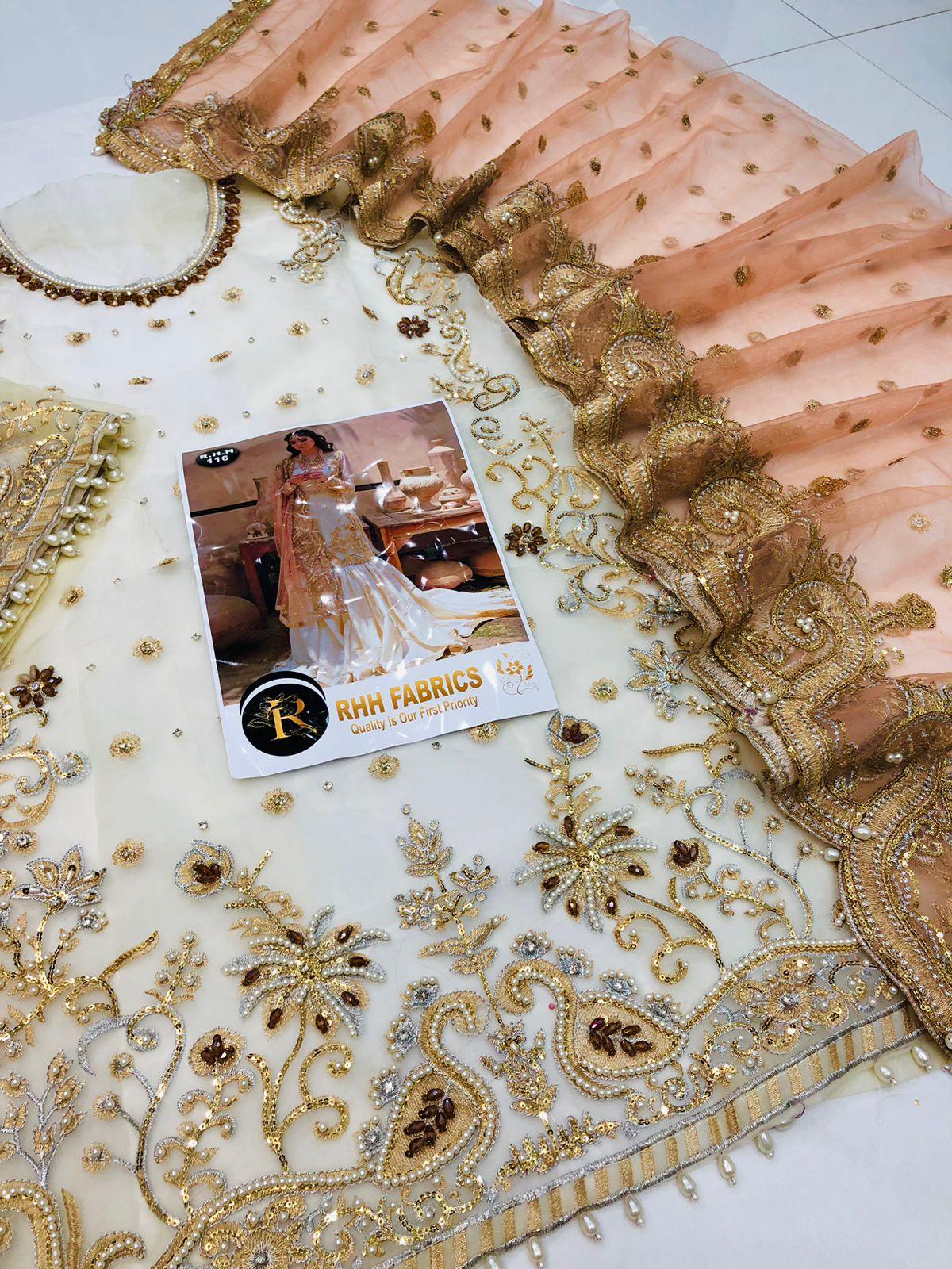 NAMEERA GARARA OFF WHITE - SR FABRICS