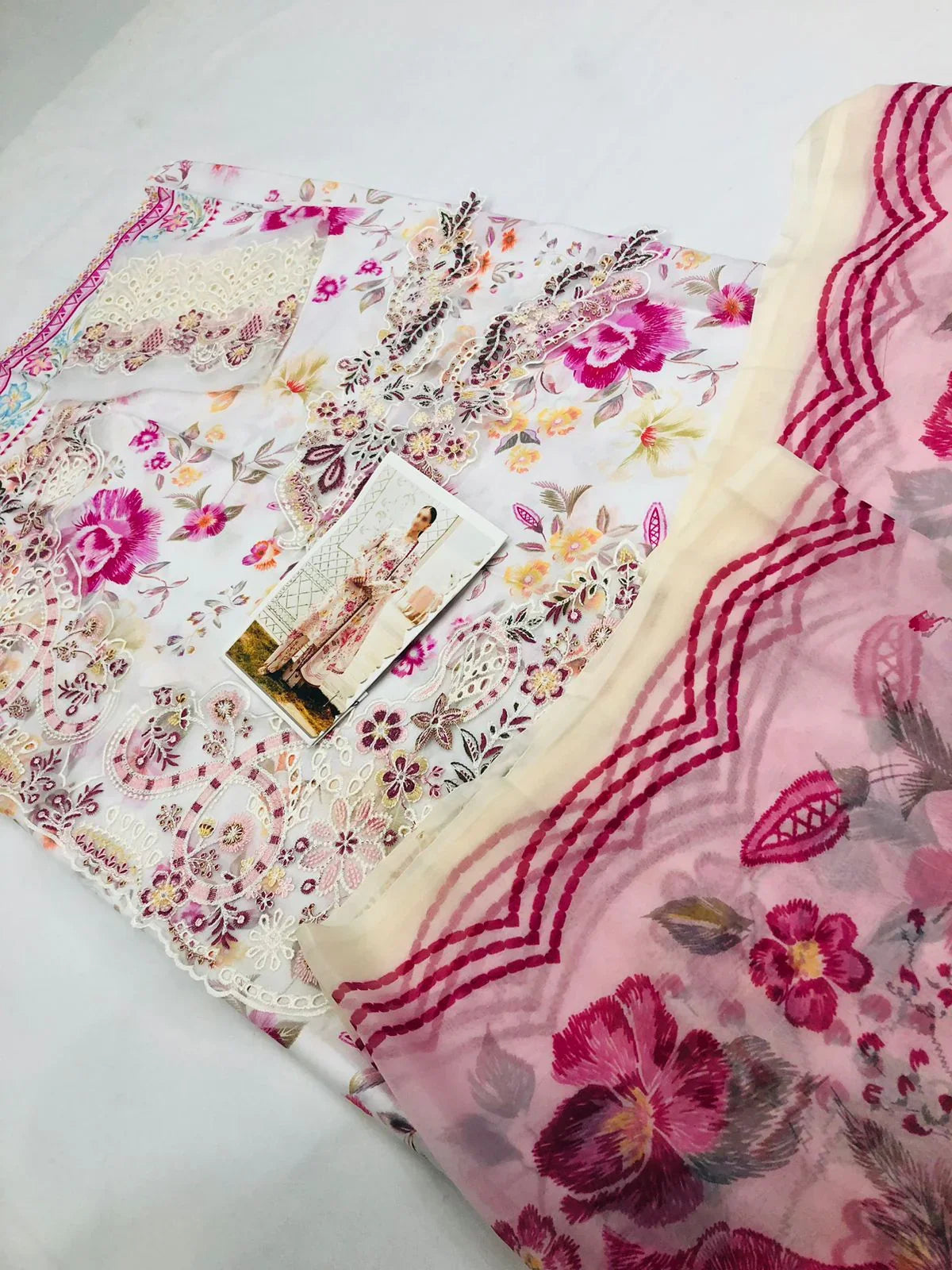 RAMSHA OFF - WHITE DIGITAL LAWN - SR FABRICS