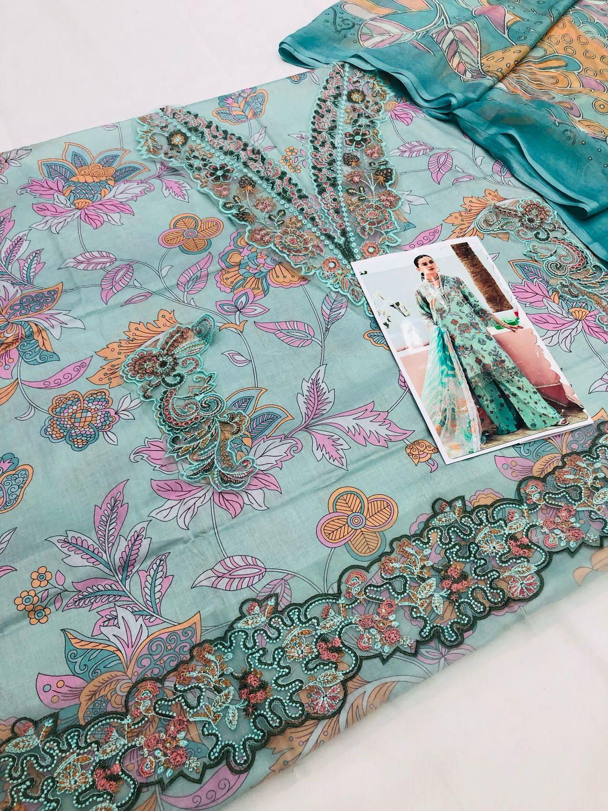 RANGREZ GREENSIH DIGITAL LAWN - SR FABRICS