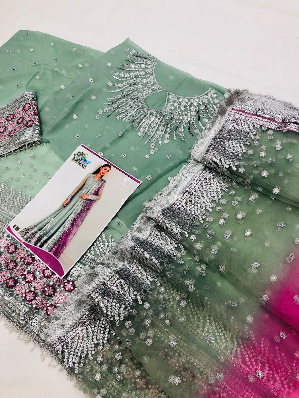 SHAFOON ICE GREEN MAKSI - SR FABRICS