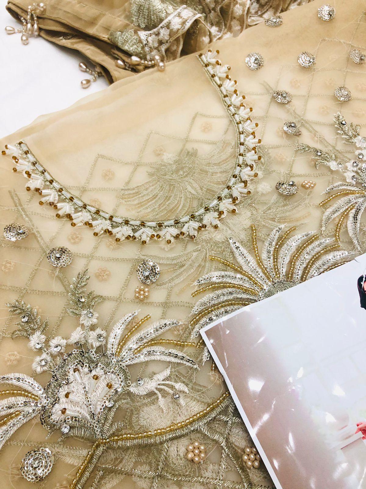 SKIN AURGANZA SHALWAR KAMEEZ - SR FABRICS