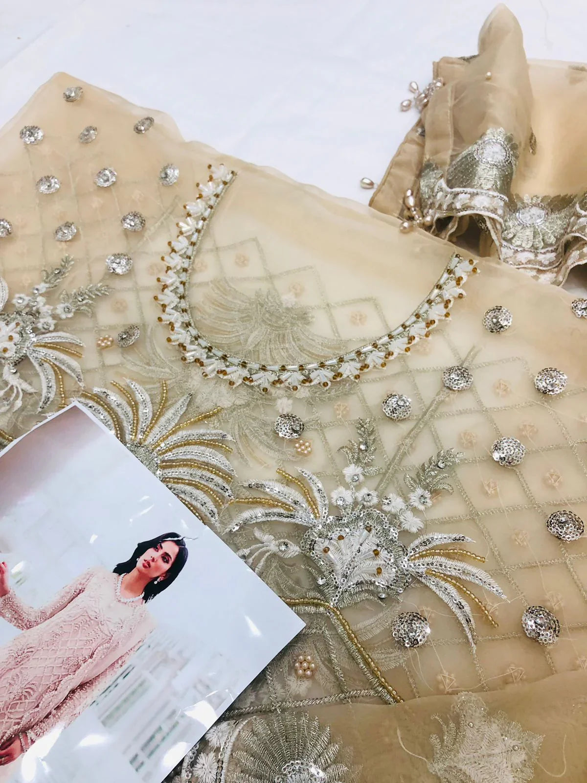 SKIN AURGANZA SHALWAR KAMEEZ - SR FABRICS