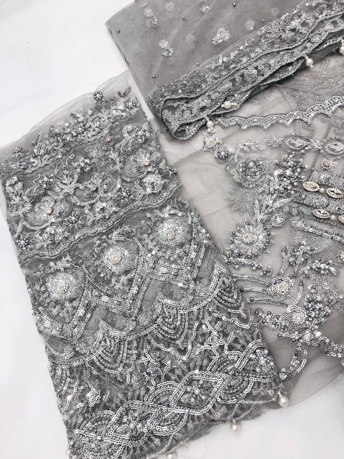 STEEL GREY MADIHA - SR FABRICS
