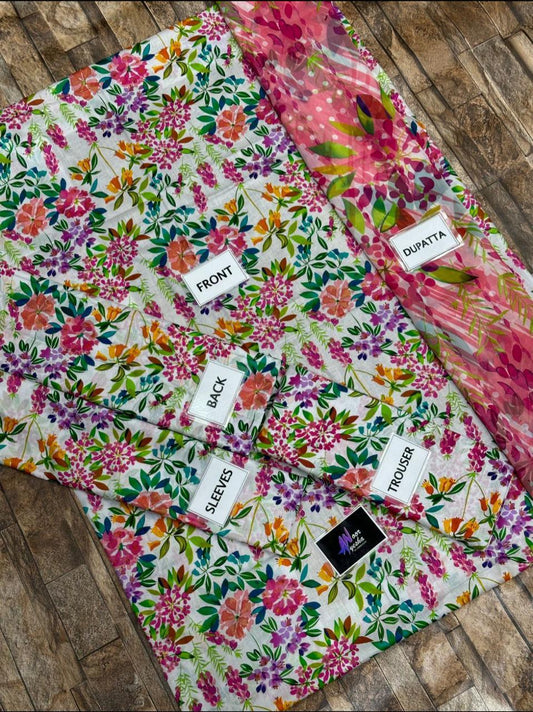 W - MULTI PRINTED LAWN - SR FABRICS