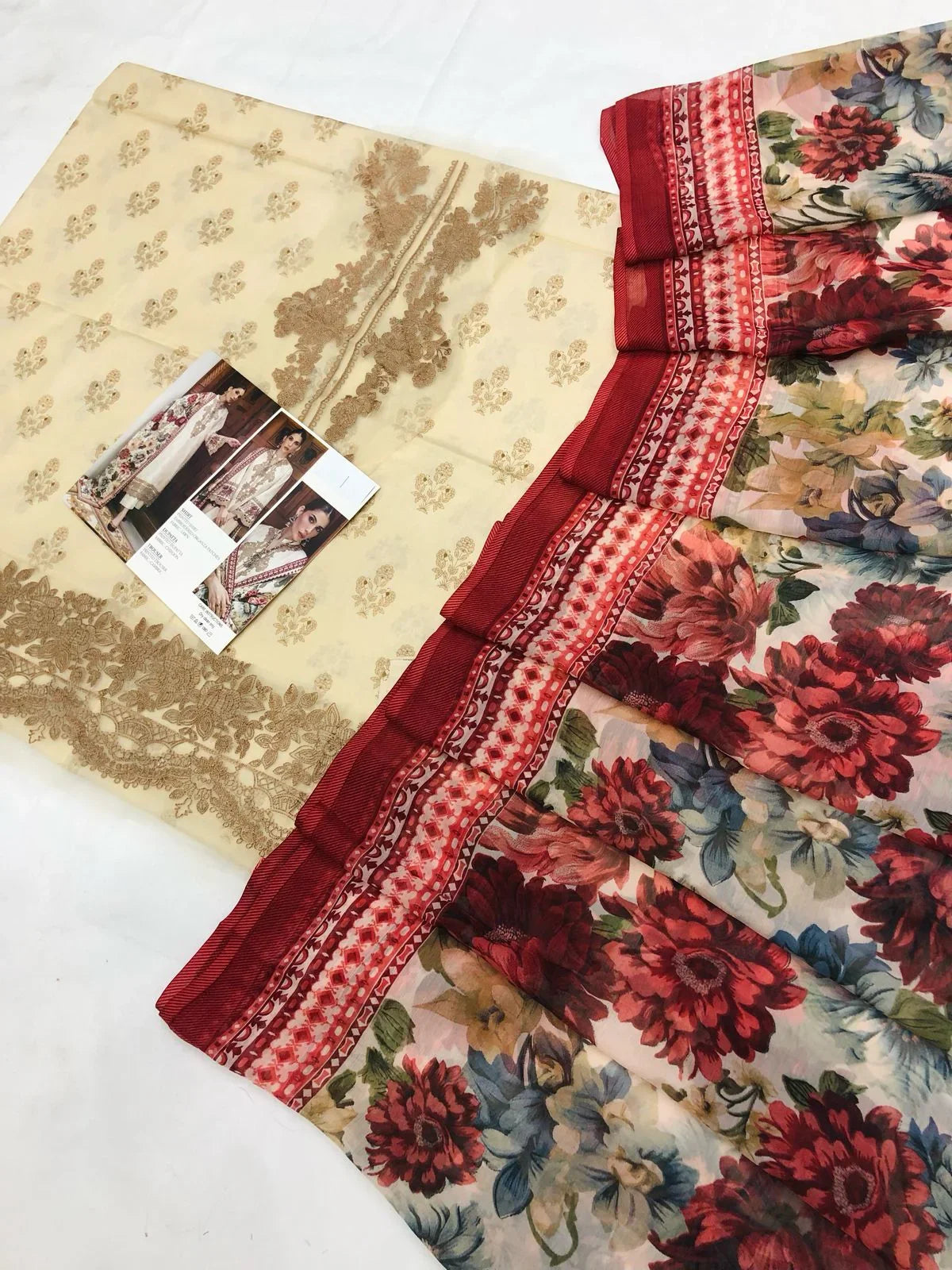 ZC SKIN RED DIGITAL LAWN - SR FABRICS
