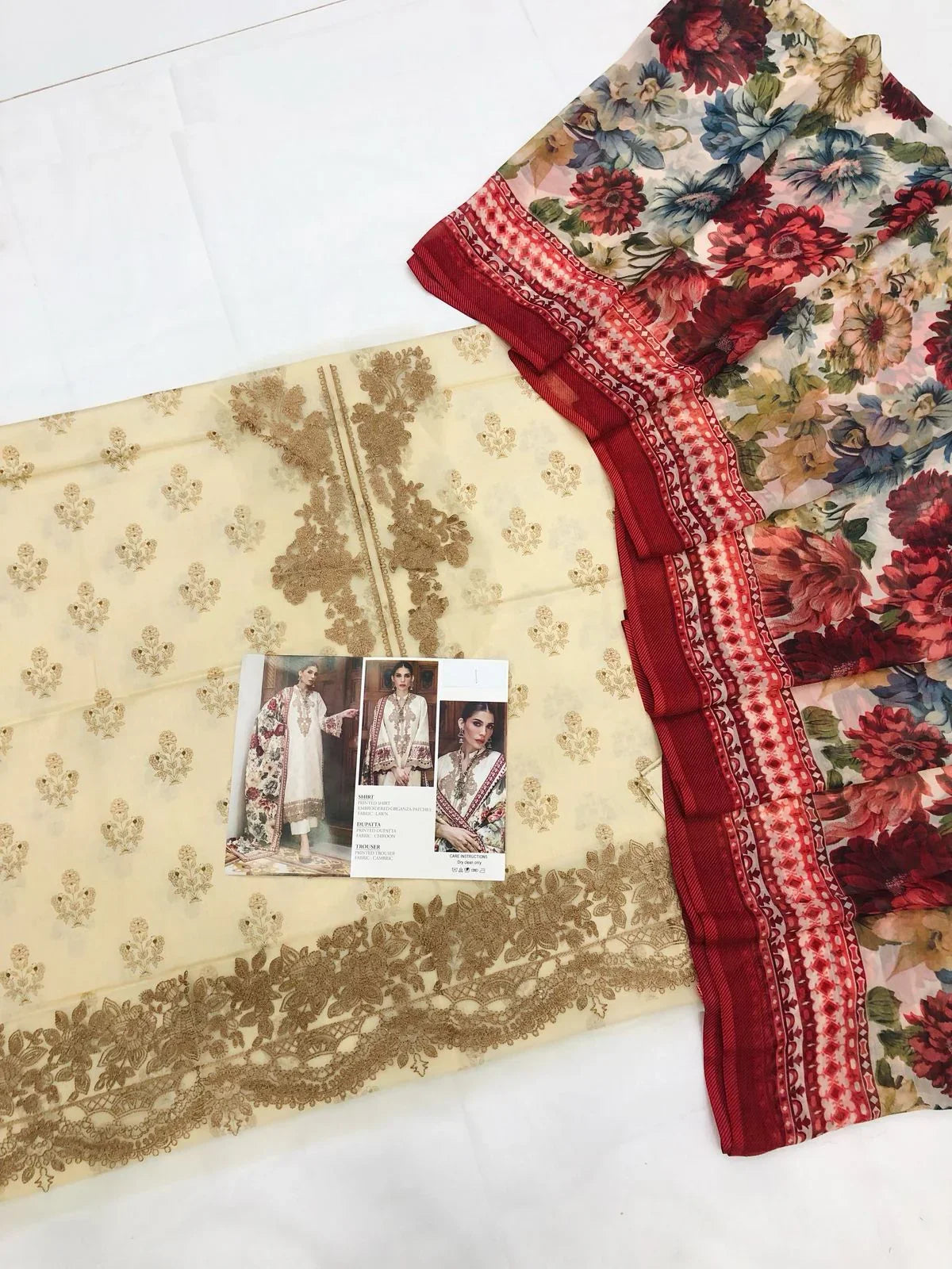 ZC SKIN RED DIGITAL LAWN - SR FABRICS