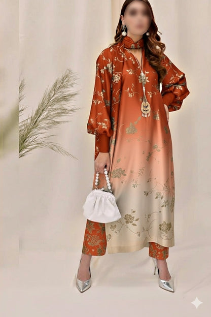 CHINA SILK COPPER THREE TONE